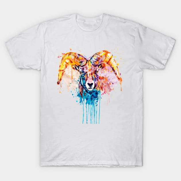 Bighorn Sheep Portrait T-Shirt by Marian Voicu